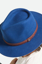 Unisex Messer Fedora in the color Midnight Blue/Pinecone - Additional Fit image