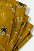 Men's Everyday Stretch Hybrid Short 7" in the color Texas Gold Lone Star - Additional Laydown image