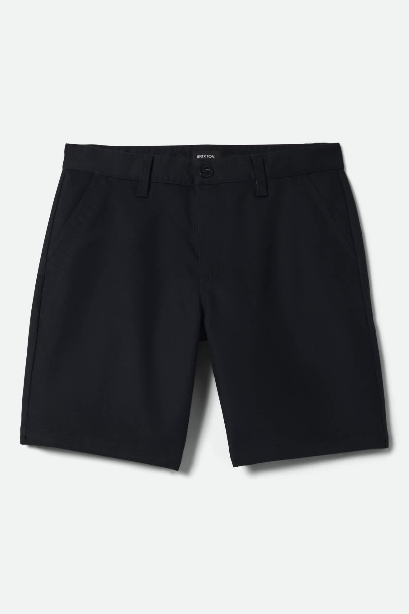 Men's Santo Chino Short in the color Black - Front Product View
