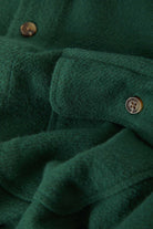 Men's Bowery Textured Twill Overshirt in the color Primal Green - Additional Laydown image