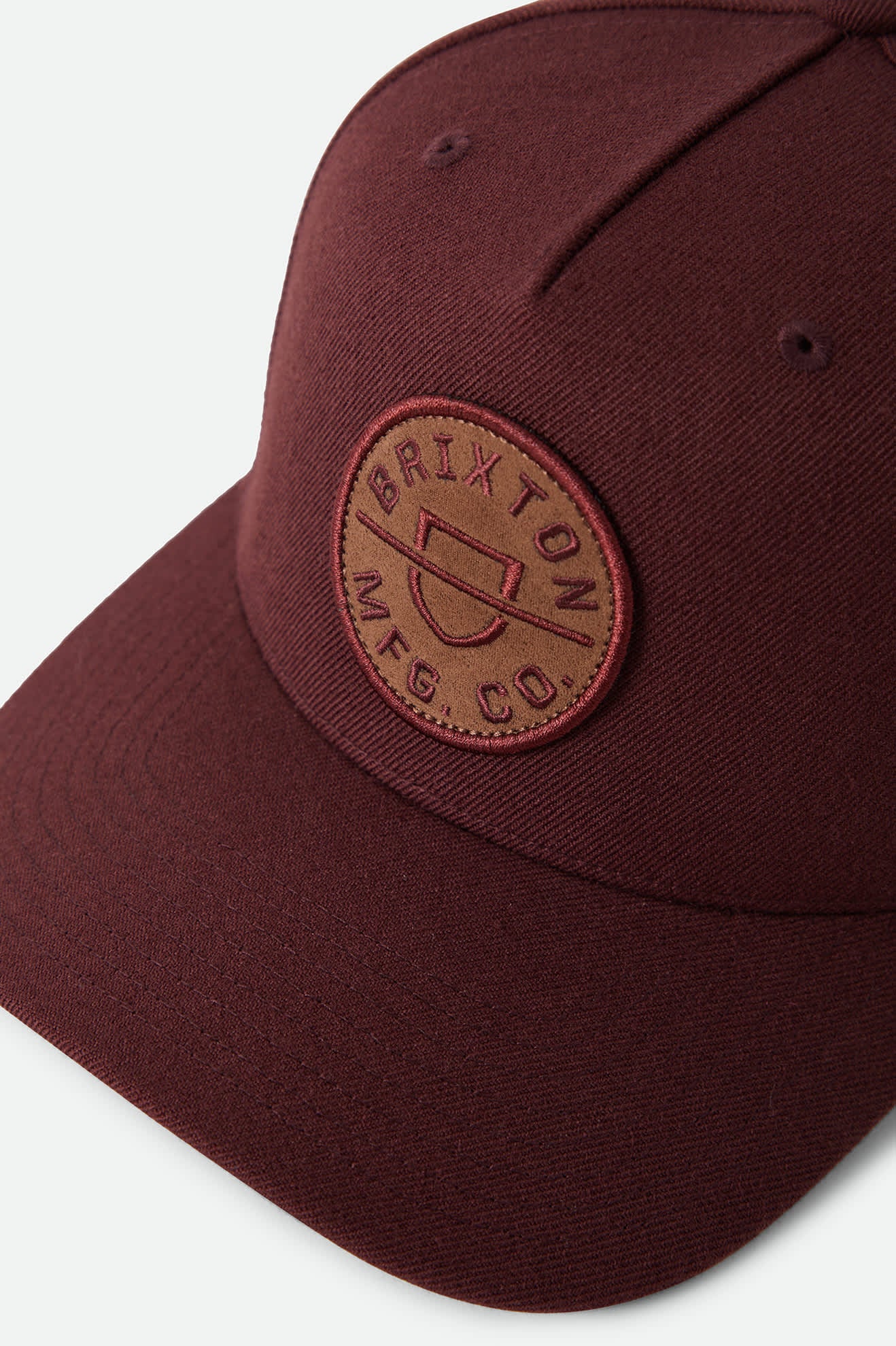 Unisex Crest Snapback in the color Dark Brick/Brown - Additional Laydown image