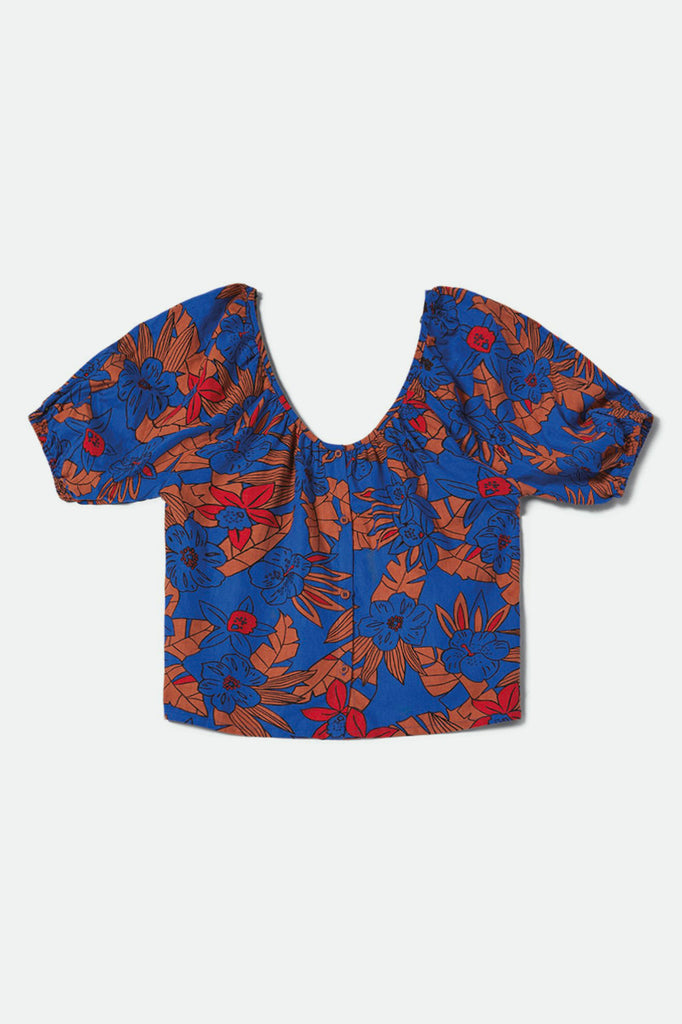 Brixton Mercado Linen Top - Terracotta