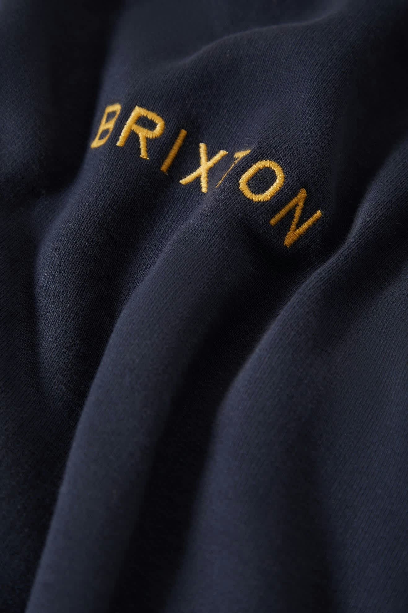 Men's Embroidered Heavyweight Oversized Hoodie in the color Mood Indigo - Additional Laydown image