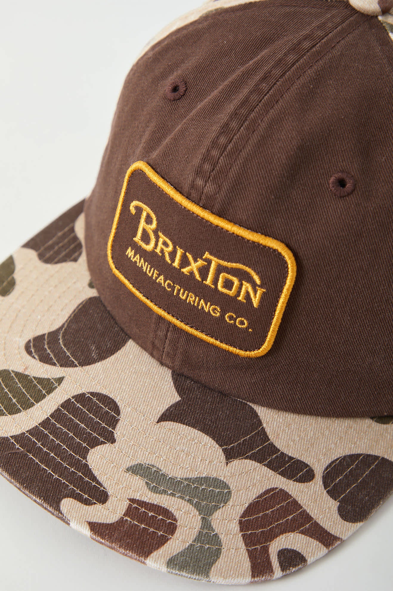 Unisex Grade Snapback in the color Duck Camo/Walnut Brown - Additional Laydown image