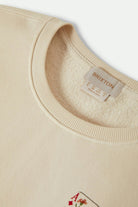 Women's Botanical Ace of Diamonds Crew in the color Whitecap - Additional Laydown image