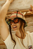 Women's Redding Knit Packable Hat in the color Peach Cobbler Multi Stripe - Women's Lifestyle 3.0