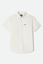 Men's Sanford Oxford Woven in the color Off White - Front Product Laydown Image