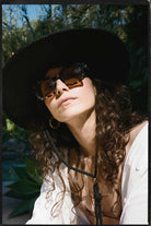 Brixton Women's Austin Straw Cowboy Hat - Black | Lifestyle 3