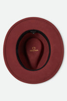 Unisex Messer Fedora in the color Dark Brick/Dark Brick - Additional Laydown image