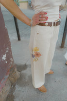 Women's The Chloe 5-Pocket Pant in the color Off White Floral Burst - Men's Lifestyle image