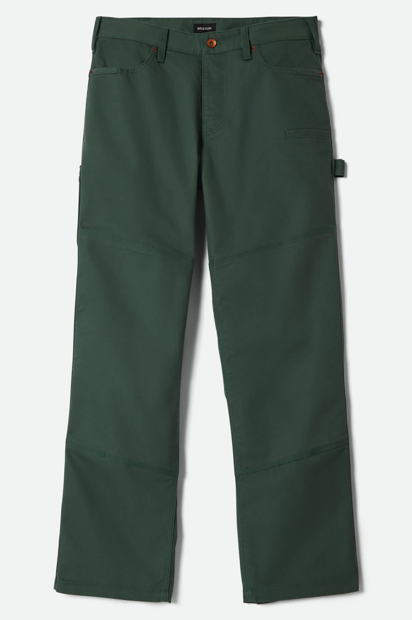 Men's Builders Carpenter Stretch Pant in the color Primary Green - Front Product View