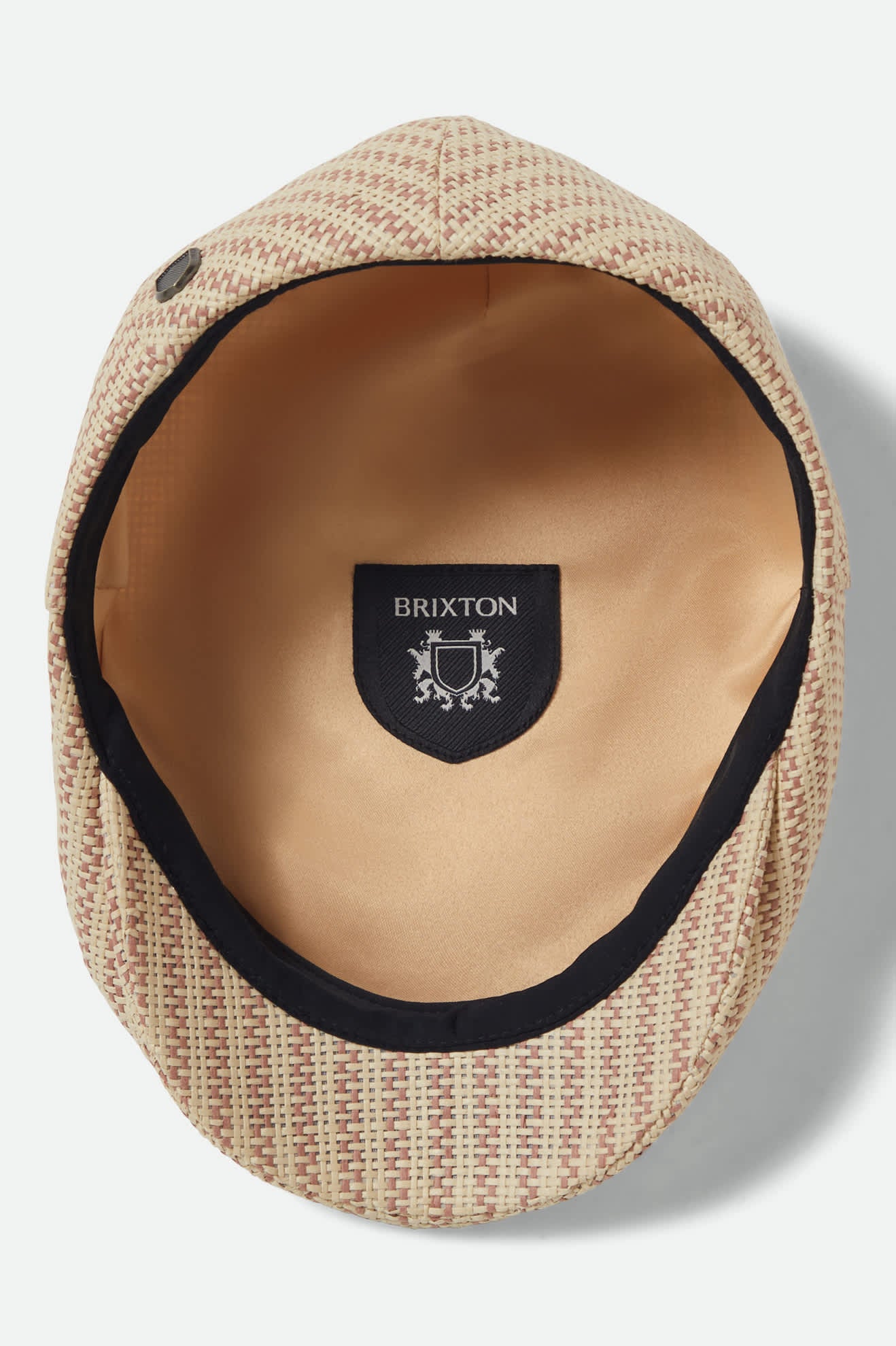 Unisex Hooligan Flat Cap in the color Italian Clay/Natural Straw - Additional Laydown image
