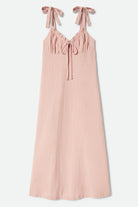 Women's The Tie Dress in the color Silver Pink - Front Product Laydown Image