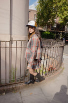 Unisex Mid Century Ranch Trucker Hat in the color Off White/Washed Navy/Caramel - Women's Lifestyle 3.0