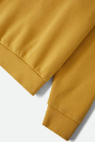 Men's Brixton Baseline Crew Fleece in the color Dusted Ochre Vintage Wash - Additional Laydown image