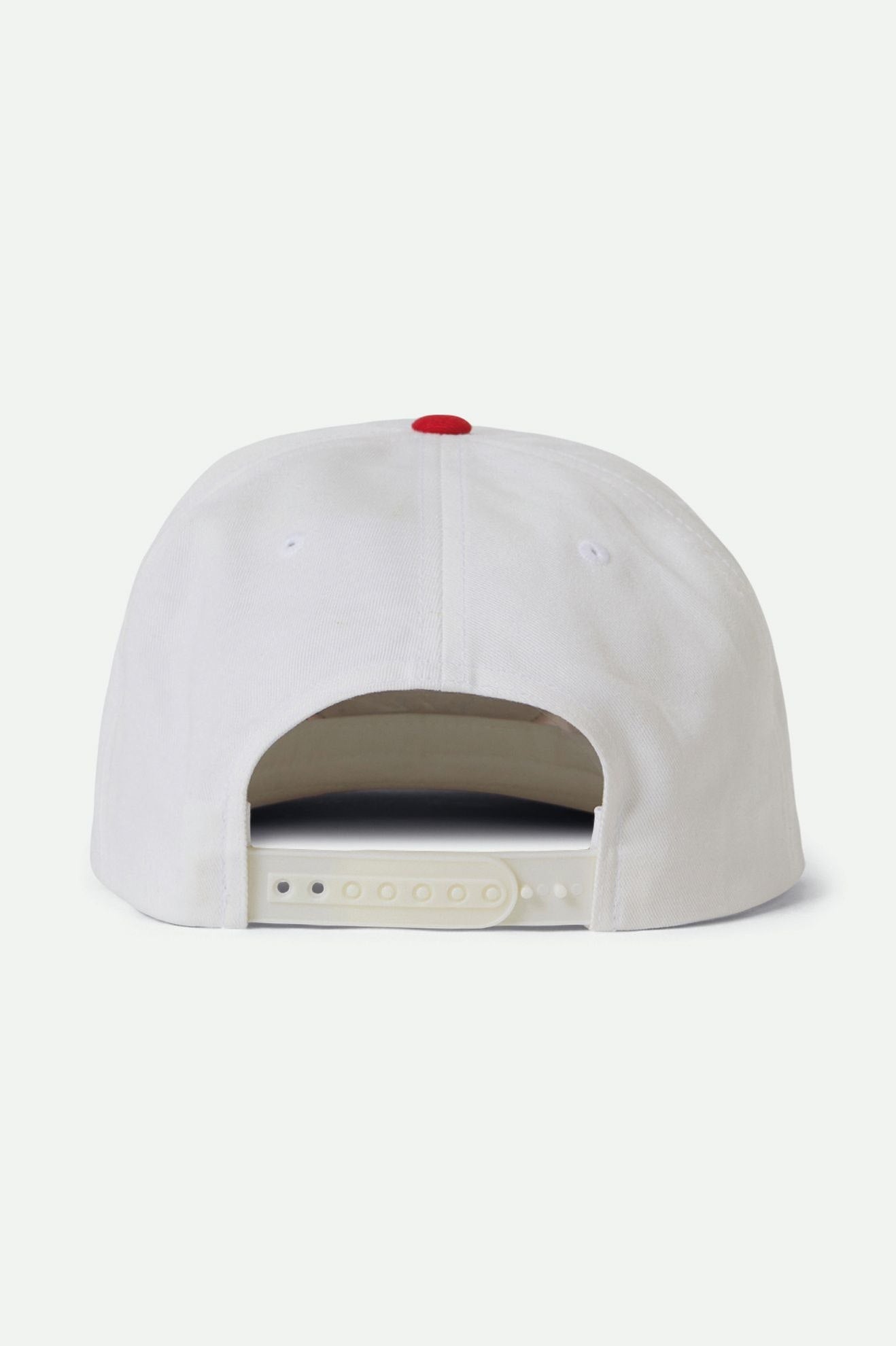 Brixton Men's Bass Brains Swim HP Snapback - White/Red | Back