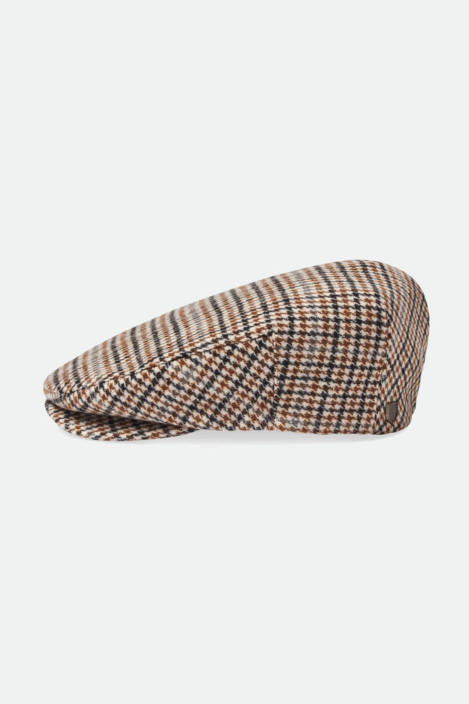 Unisex Hooligan Flat Cap in the color Off White/Desert Palm - Additional Style View