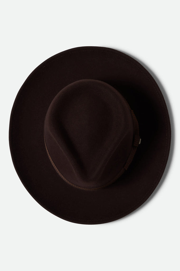 Unisex Swindle Convertabrim Fedora in the color Dark Brown/Chocolate - Additional Laydown image