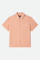 Men's Cooling Comfort Short Sleeve Shirt in the color Silver Pink - Front Product Laydown Image