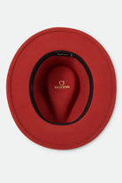 Unisex Messer Fedora in the color Red Earth/Wax Paper - Additional Laydown image