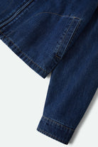 Women's Mechanics Women's Garage Lined Jacket in the color Dark Denim - Additional Laydown image