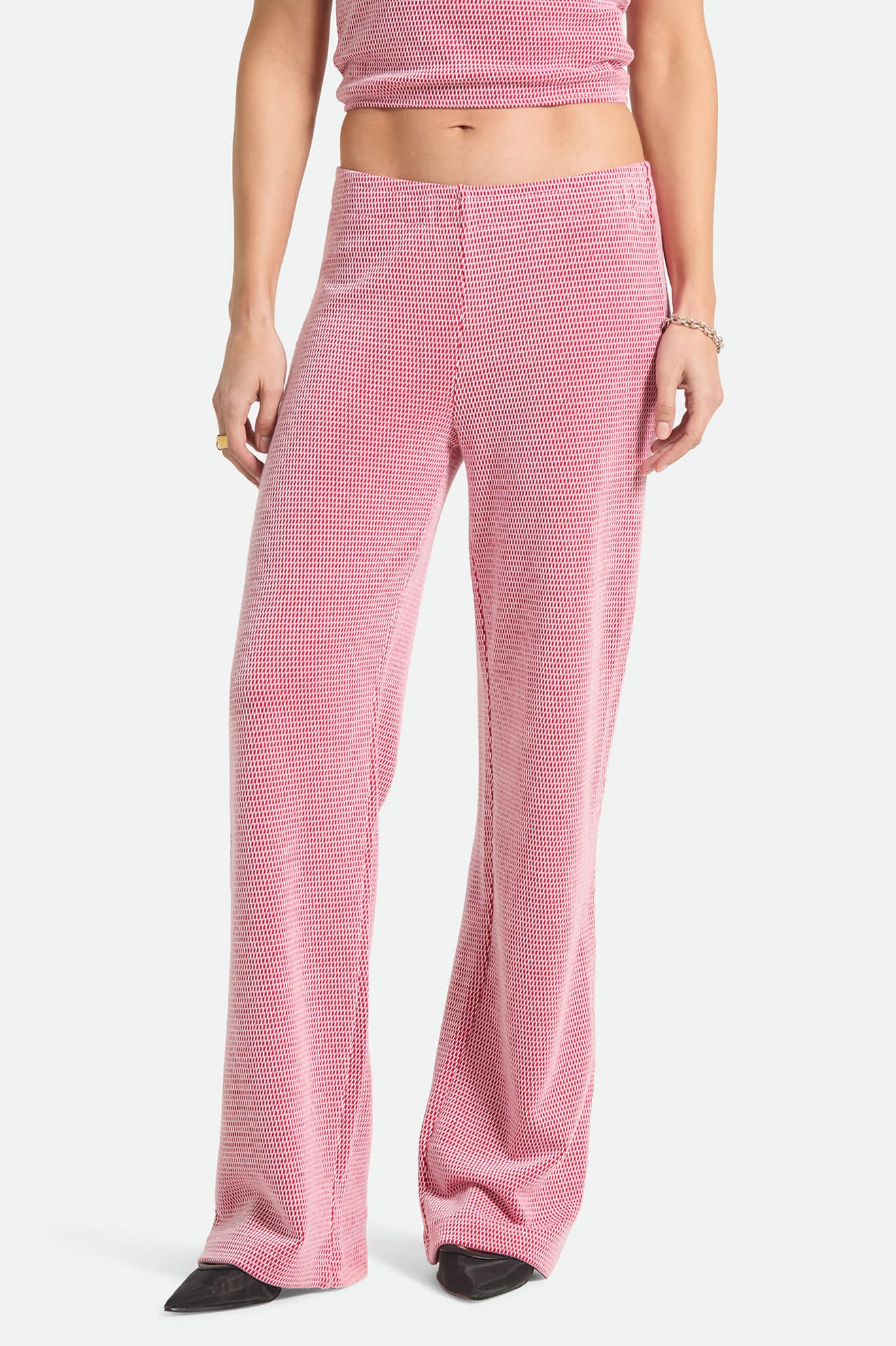 Women's Siesta Knit Pant in the color Adrenaline Rush/White Weave - Women's Front Fit Image