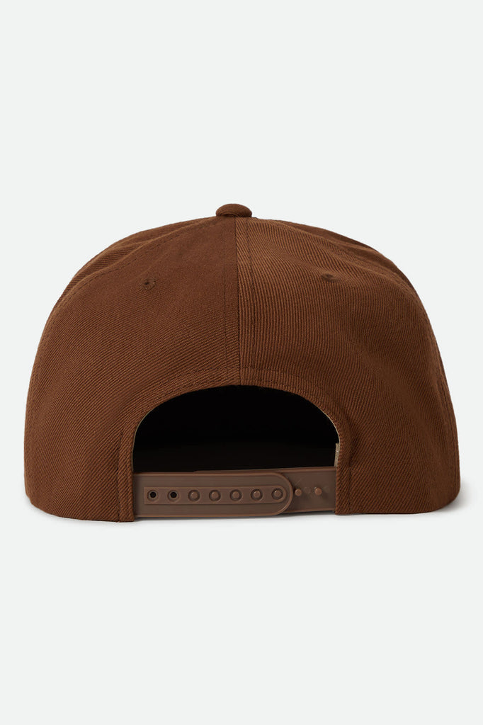 Unisex Oath III Snapback in the color Coffee/Coffee - Back Style View