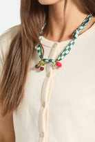 Women's The Alice Button Down Short Sleeve Shirt in the color Whitecap - Additional Fit image
