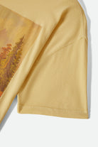 Women's Rocky Mountain Oversized Boyfriend T-Shirt in the color Celestial Yellow - Additional Laydown image