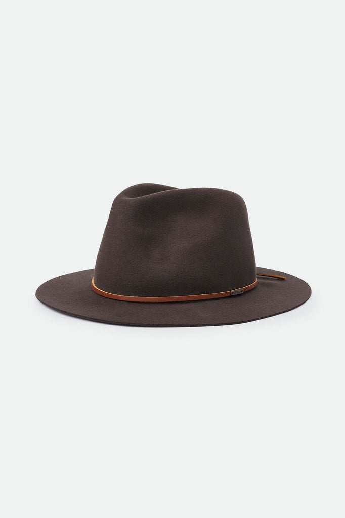 Brixton Unisex Wesley Fedora - Coffee | Main