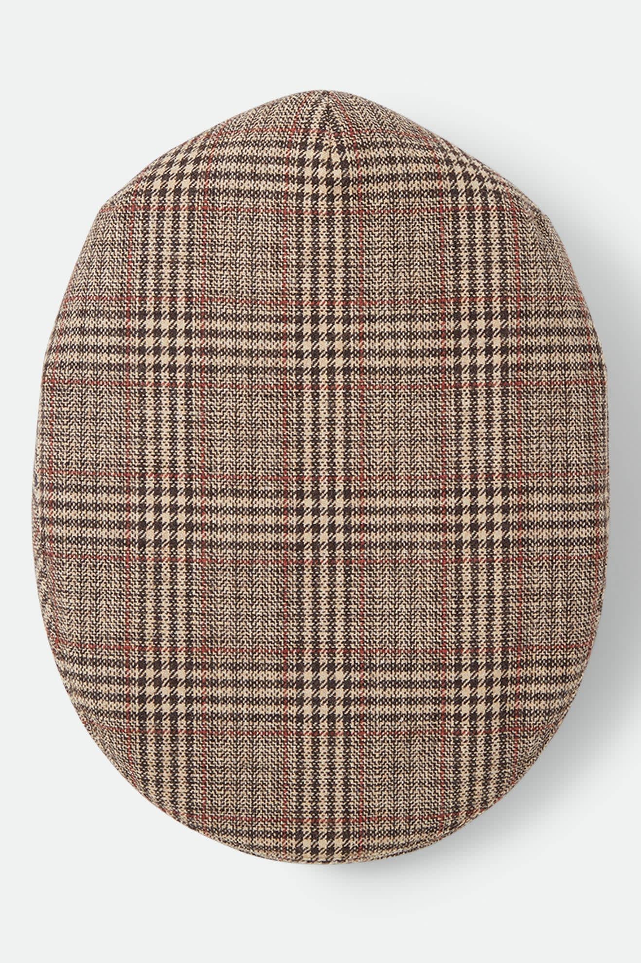 Unisex Century Barrel Snap Cap in the color Brown/Tan/Red Plaid - Additional Laydown image