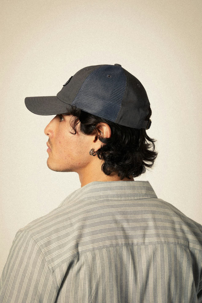 Unisex Largo Netplus Adjustable Hat in the color Charcoal/Charcoal - Men's Back View