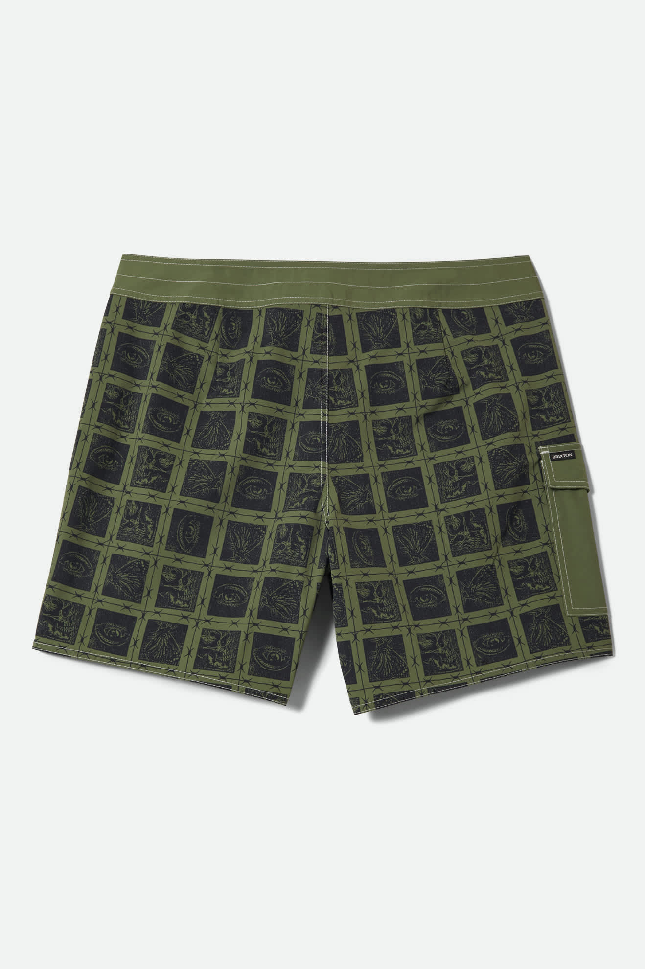 Men's Classic Trunk 17" in the color Barb Wire/Sea Kelp - Additional Laydown image