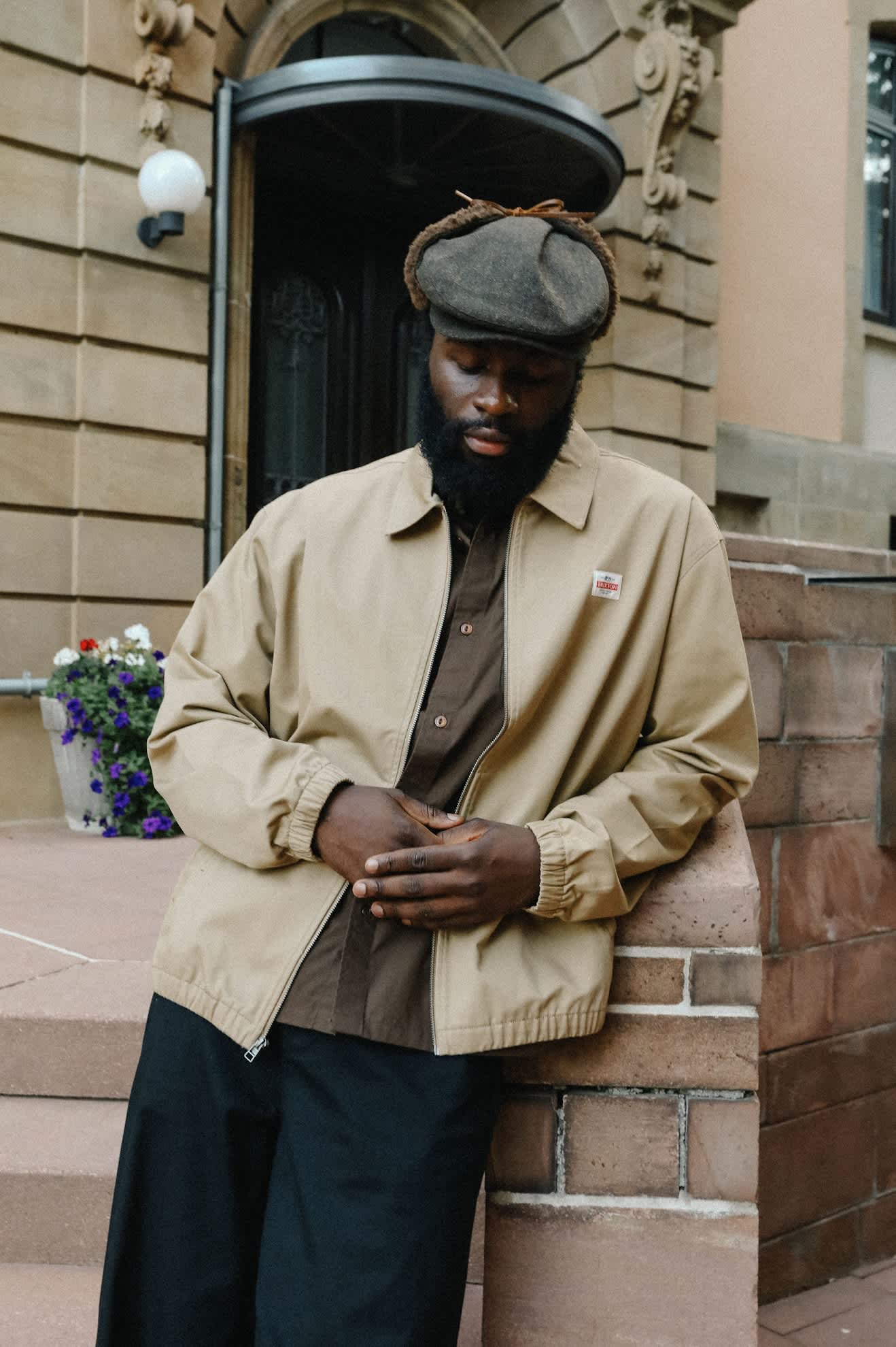 Men's Trademark Lightweight Garage Zip Jacket in the color British Khaki - Men's Lifestyle 2.0