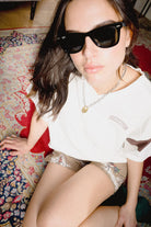 Women's Brixton Boxy Cropped Football T-Shirt in the color Off White - Women's Lifestyle 2.0