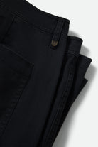 Men's Surplus Vintage Wash Herringbone Short in the color Washed Black - Additional Laydown image