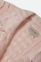 Women's Paradise Lounge Short Sleeve Shirt in the color Chalk Pink - Additional Laydown image