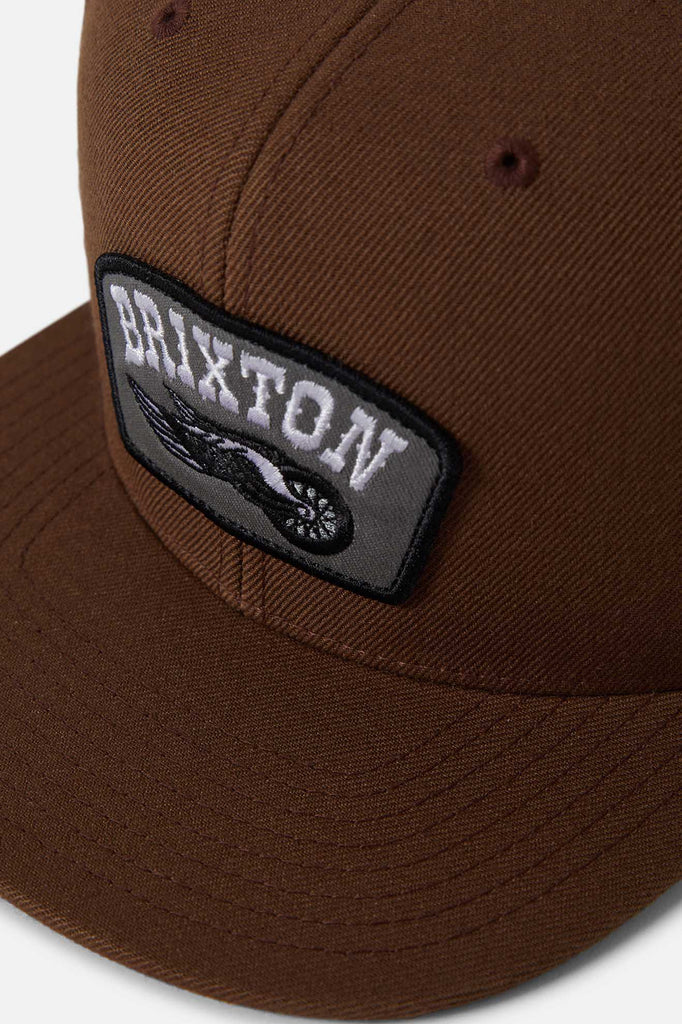 Unisex Roller Snapback in the color Pinecone Brown - Additional Style View