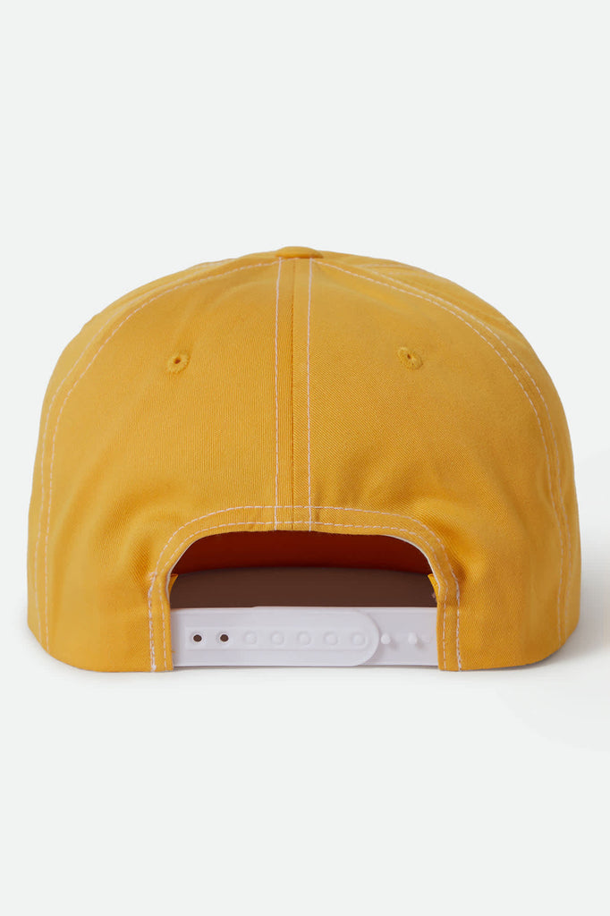 Unisex Grade Snapback in the color Yellow - Back Style View