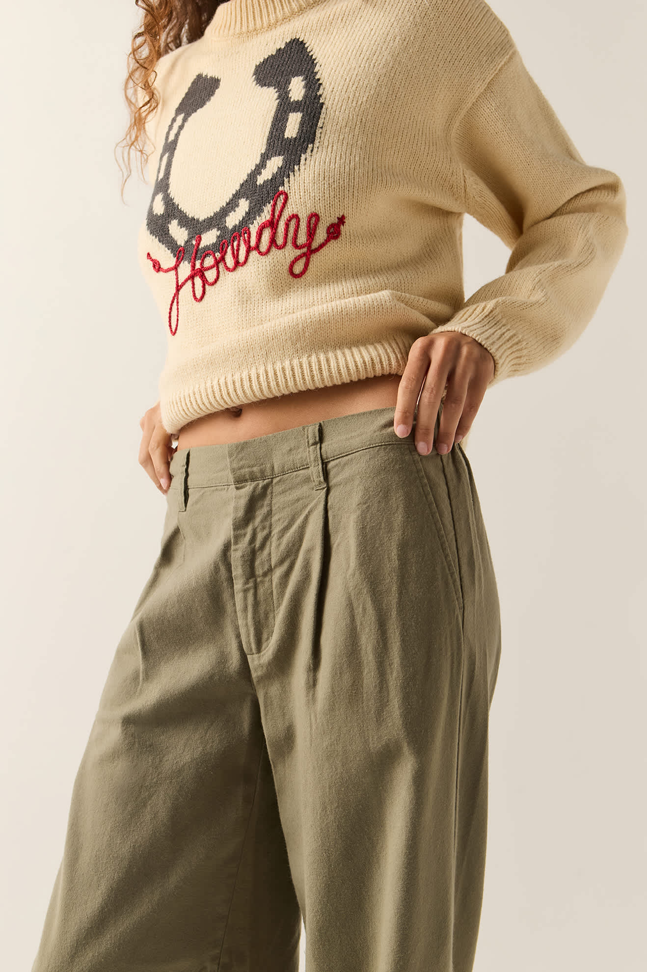 Women's Service Trouser Pant in the color Olive Surplus - Additional Fit image