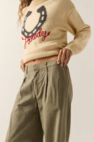 Women's Service Trouser Pant in the color Olive Surplus - Additional Fit image