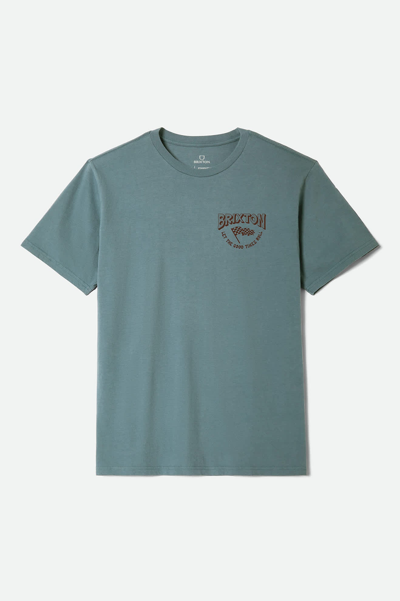 Men's Garnet Short Sleeve Standard T-Shirt in the color Ocean Breeze - Front Product Laydown Image