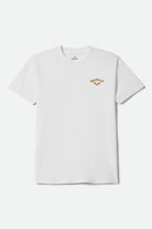 Men's Beekman Short Sleeve T-Shirt in the color White - Front Product Laydown Image