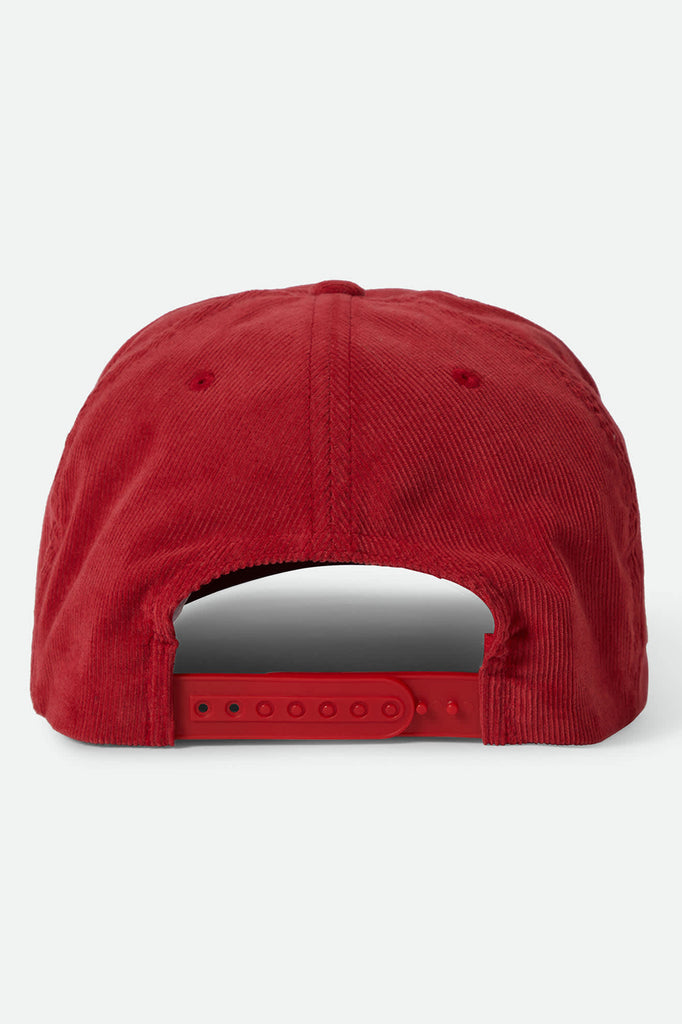 Unisex Inwood Snapback in the color Red - Back Style View