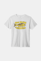 Brixton Men's Bass Brains Bait S/S Standard T-Shirt - White | Profile