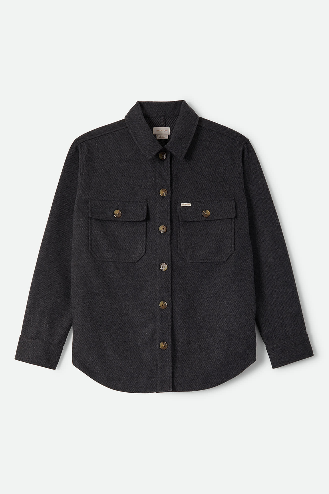 Women's Bagby Jacket in the color Black Heather - Front Product Laydown Image