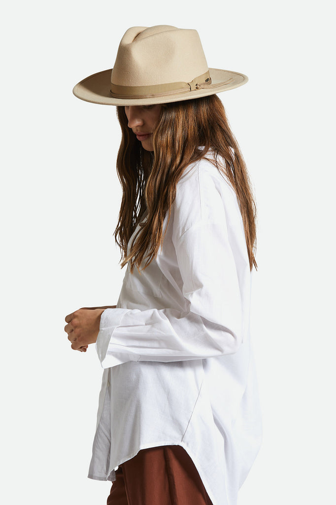 Brixton Unisex Dayton Convertabrim Rancher Hat - Oat Milk/Khaki | Women's Side Fit