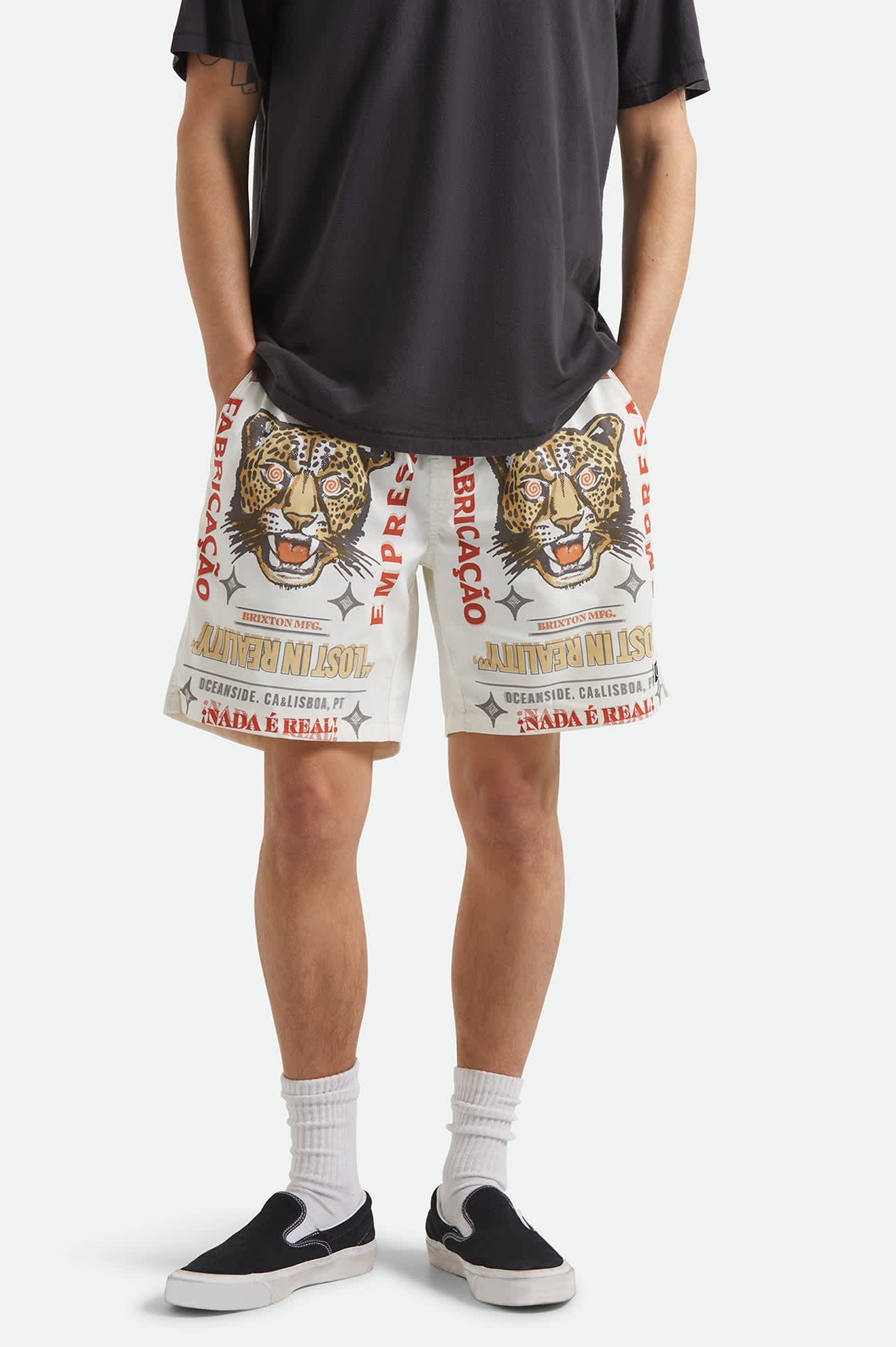 Men's Everyday Stretch Hybrid Short 7" in the color Lost In Reality - Men's Front View