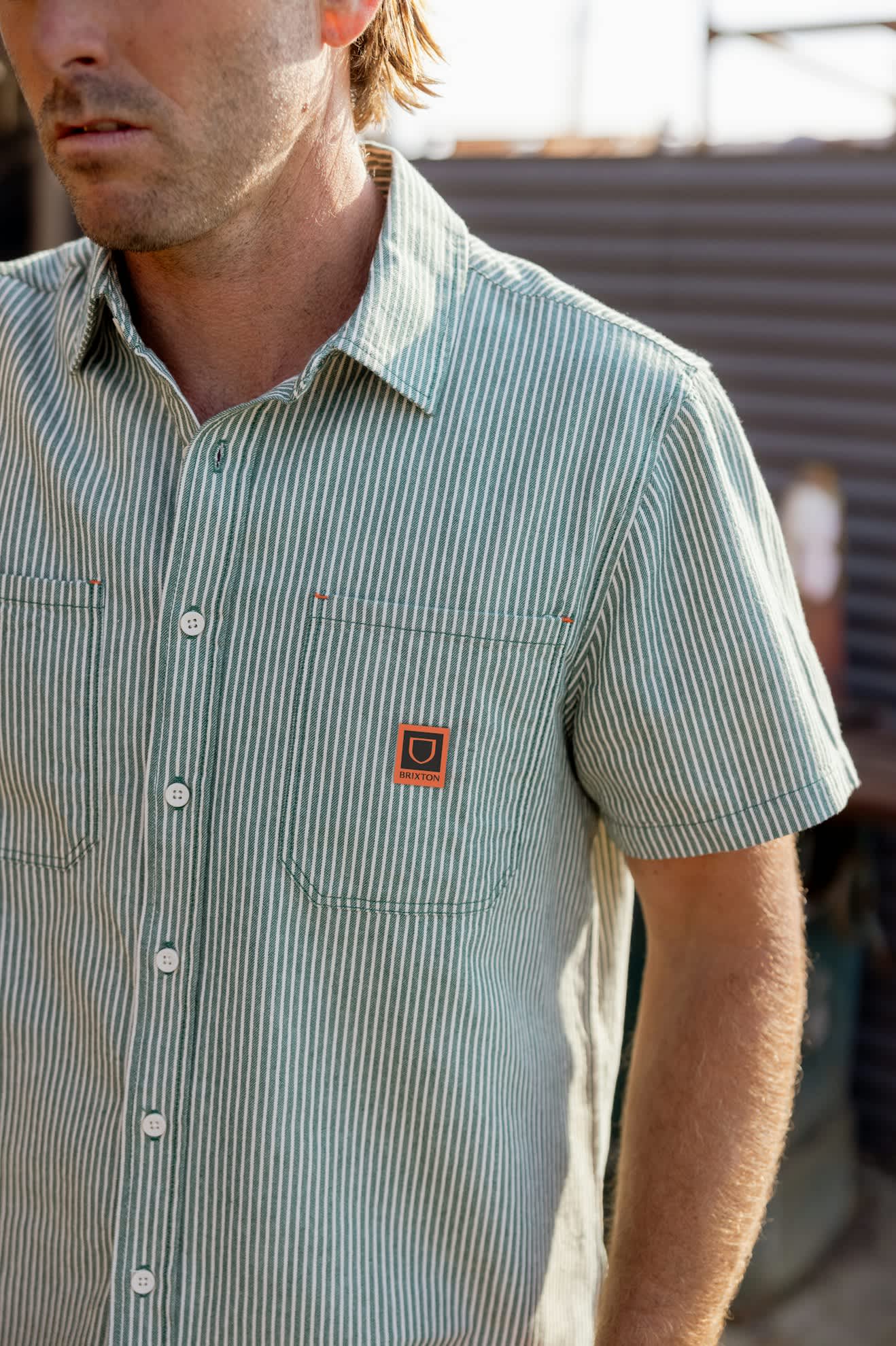 Men's Assembly S/S Shirt in the color Pine Needle/Whitecap - Men's Lifestyle image