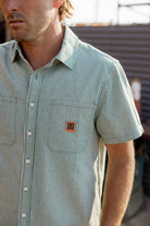 Men's Assembly S/S Shirt in the color Pine Needle/Whitecap - Men's Lifestyle image